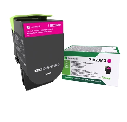 Lexmark 71B20M0 оригинална тонер касета (магента)