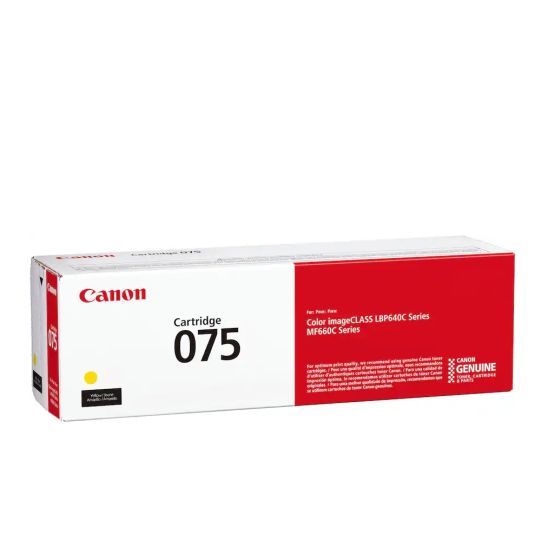 Canon Cartridge 075 оригинална тонер касета (жълт)