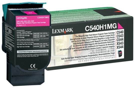 Lexmark 0C540H1MG оригинална тонер касета (магента)