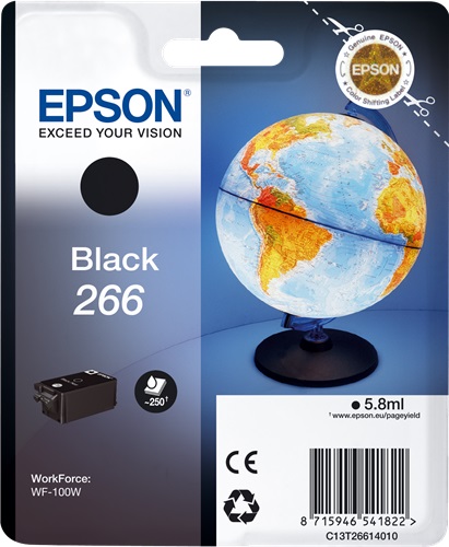 Epson 266 Оригинално мастило (черен)