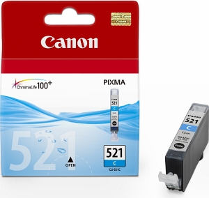 Canon CLI-521C Оригинална мастилена касета (циан)