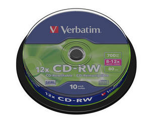 Verbatim CD-RW шпиндел 10 бр. (43480)