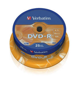 Verbatim DVD-R 4.7GB шпиндел (25) (43522)
