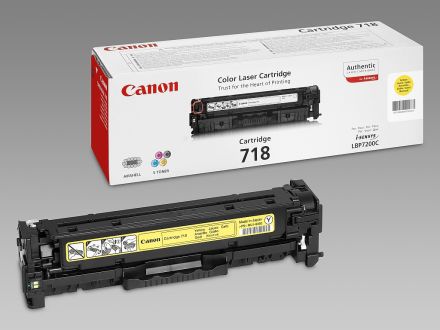 Canon Cartridge 718 оригинална тонер касета (жълт)