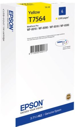 Epson C13T756440 Оригинално мастило (жълт)