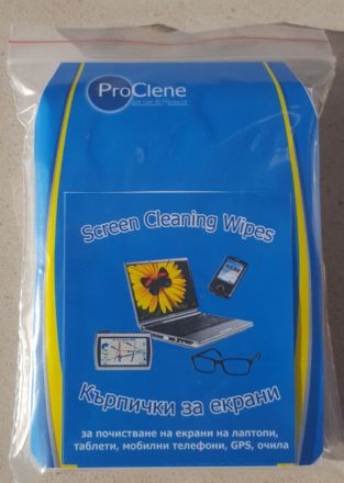 ProClene Комплект за почистване на лаптоп 10 сухи/мокри кърпички