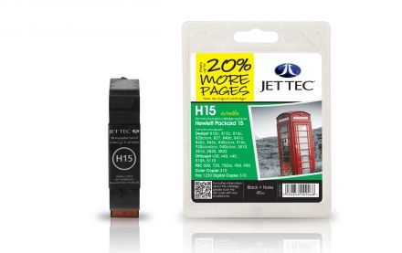 C6615D, HP15 Съвместима мастилена касета (черна)