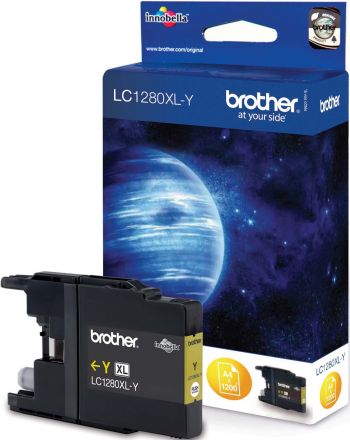 Brother LC1280XL-YW Оригинална мастилена касета (жълта)