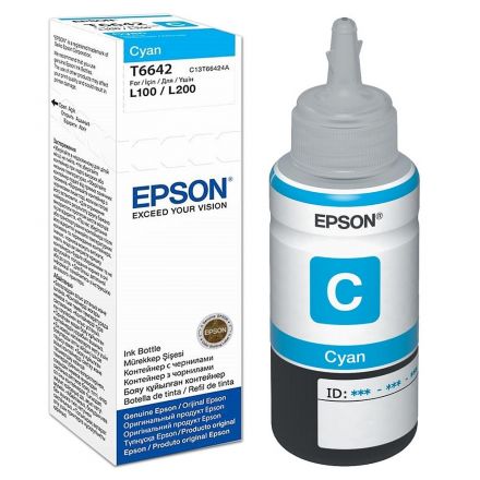 Epson T6642 Оригинално мастило (циан)