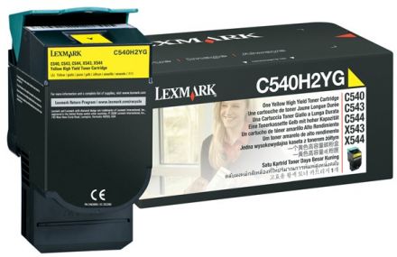 Lexmark 0C540H1YG оригинална тонер касета (жълта)