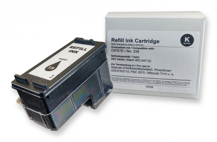 C8767E, HP339 Съвместима мастилена касета (черна)