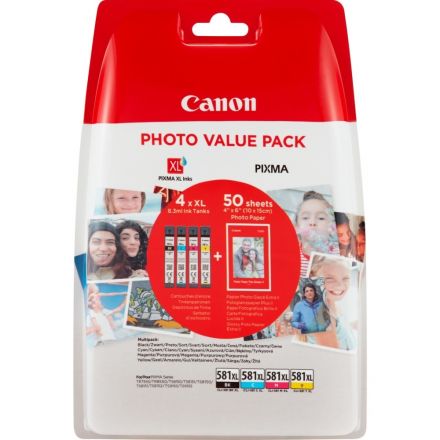 Canon Multi Pack XL CLI-581CMYB оригинални мастилени касети